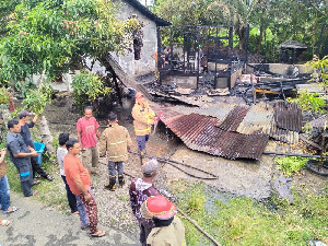 Rumah Semi Permanen di Indrapuri Ludes Terbakar, BPBD Pastikan Nihil Korban Jiwa