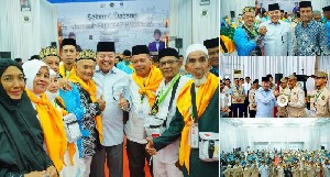 Bupati TRK Hadiri Pelepasan CJH Kloter 9 Embarkasi Aceh Tahun 1447 H/2026 M