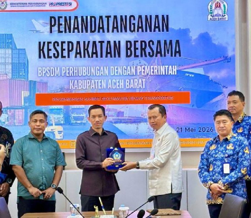 MoU dengan Kemenhub, Putra-Putri Aceh Barat Kini Punya Kuota STTD
