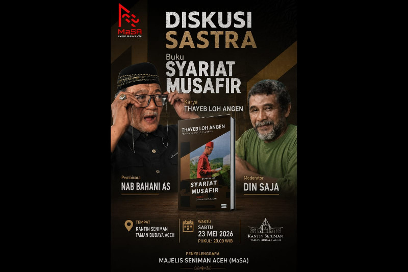 Diskusi Sastra &ldquo;Syariat Musafir&rdquo; Digelar, Nab Bahani AS Jadi Pembicara