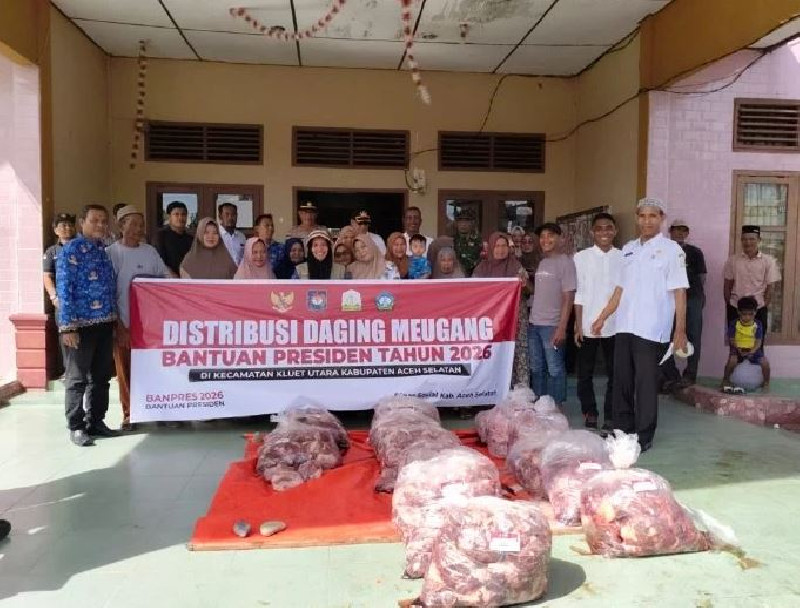 Pemkab Aceh Selatan Mulai Salurkan Daging Meugang Bantuan Presiden untuk Korban Banjir