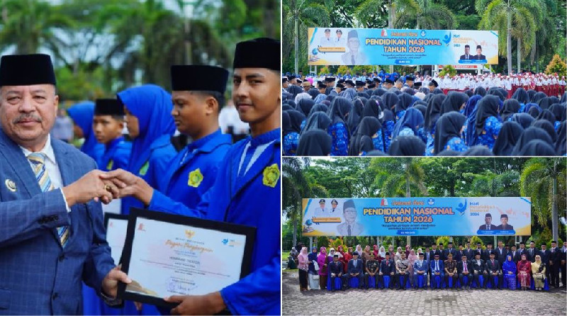 Hardiknas 2026: Bupati TRK Serahkan Penghargaan bagi Siswa Berprestasi Nagan Raya