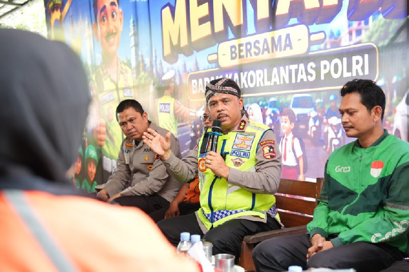 Polantas Menyapa Jepara, Kakorlantas Dorong Perlindungan Keselamatan Ojol dan Difabel