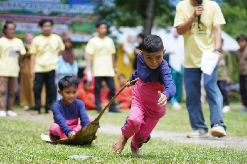 Jejak Taman di Aceh Besar Jadi Ruang Edukasi Budaya dan Permainan Tradisional Anak