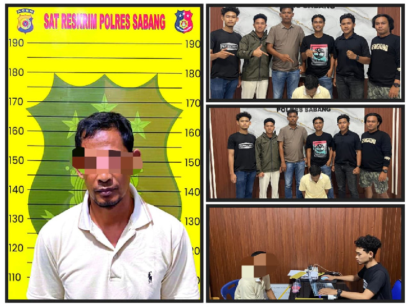 Sat Reskrim Polres Sabang Tangkap Pelaku Pencurian
