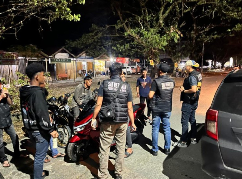 Antisipasi 3C dan Balap Liar, Sat Reskrim Polres Nagan Raya Intensifkan Patroli Malam