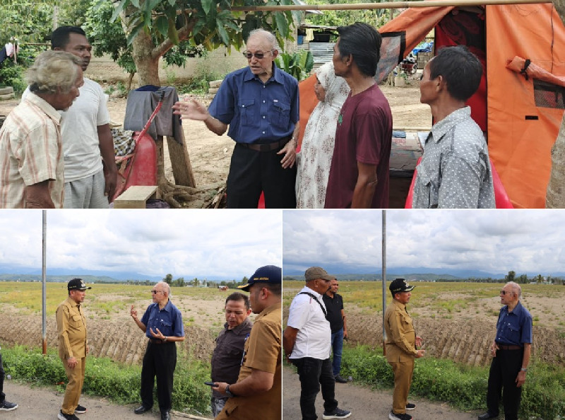 Tinjau Lokasi Bencana, Wali Nanggroe Aceh Pastikan Penanganan Korban Berjalan Optimal