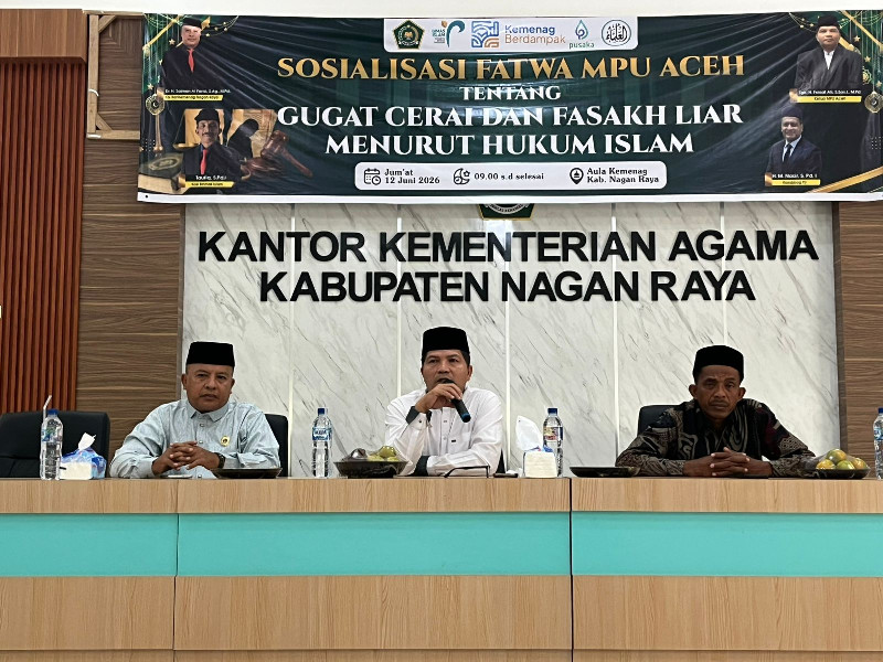 MPU Aceh Tegaskan Gugat Cerai dan Fasakh Harus Sesuai Syariat dan Hukum Negara