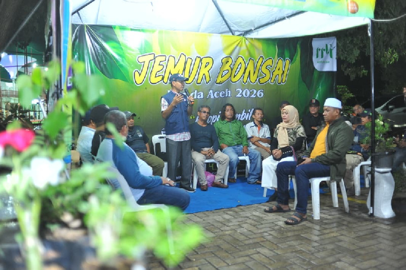 Dukung Ekonomi Kreatif, PPBI Banda Aceh Gelar Jemur Bonsai dan Pamerkan Karya Terbaik