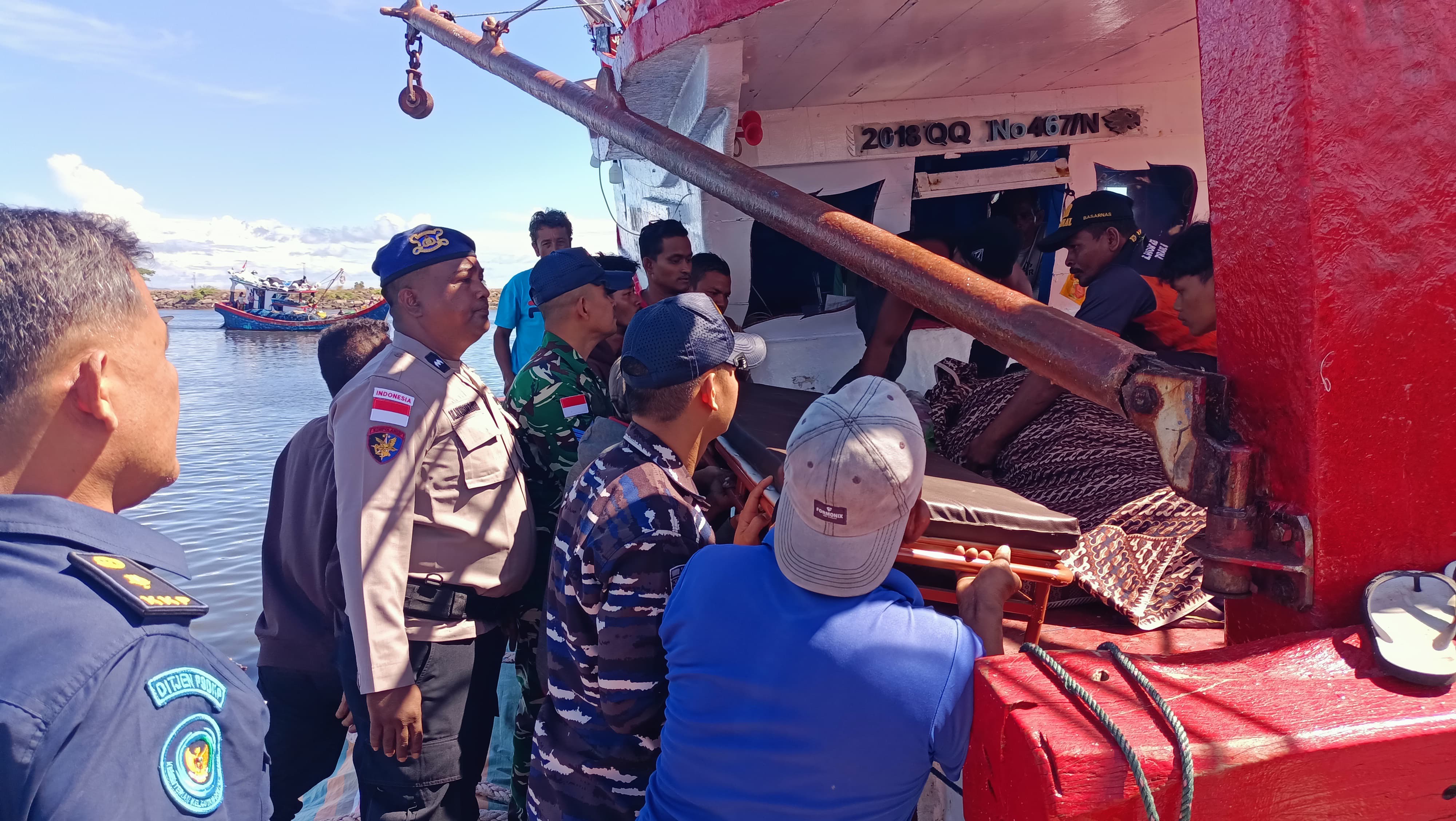 Ditpolairud Polda Aceh Bantu Evakuasi Jenazah ABK KM Emirates