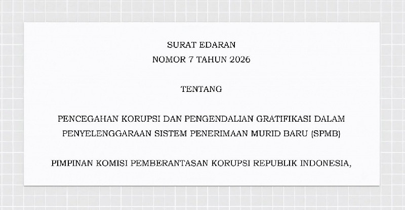 KPK Ingatkan Sekolah Jangan Terima Gratifikasi Saat SPMB 2026