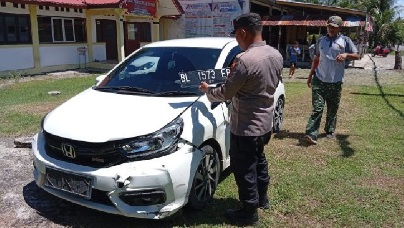 Kecelakaan di Jalur Nasional Aceh Barat, Pengendara Motor Patah Kaki