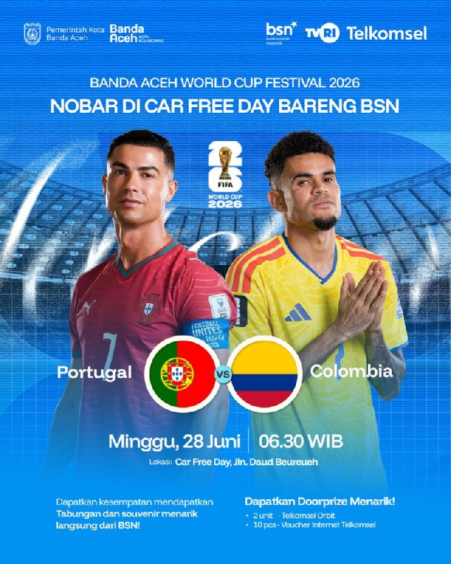 Warga Kota Bisa Nobar Piala Dunia Setiap Hari Minggu di CFD