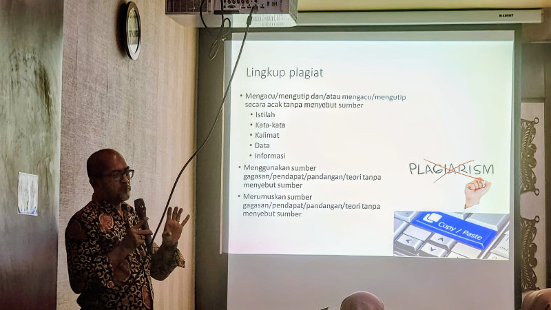 Bimtek DPKA, Prof Sulaiman Ingatkan Penulis Cara Terhindar dari Plagiarisme