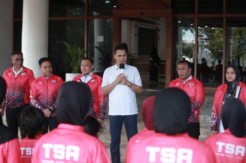 Sekda Aceh Lepas Kontingen TSA ke Sumut National Taekwondo Championship 2026