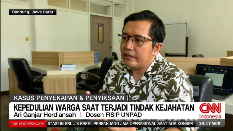 Sosiolog Unpad: Sikap Acuh Masyarakat Urban Bisa Jadi Celah Kejahatan
