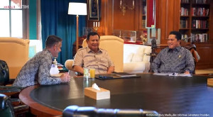 Prabowo Bahas Roadmap Timnas Indonesia ke Piala Dunia 2030 Bersama Erick Thohir dan John Herdman