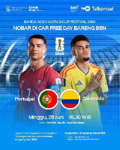 Warga Kota Banda Aceh Bisa Nobar Piala Dunia Setiap Hari Minggu di CFD