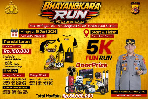 Polres Aceh Selatan Gelar Bhayangkara Run 2026, Total Hadiah dan Doorprize Rp55 Juta