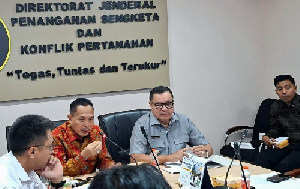 Bupati TRK Temui Dirjen Kementerian ATR/BPN, Percepatan Pelepasan Lahan Bekas HGU PT USJ