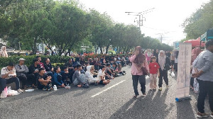 Antusias! Ratusan Warga Nobar Kolombia vs Portugal di CFD Banda Aceh
