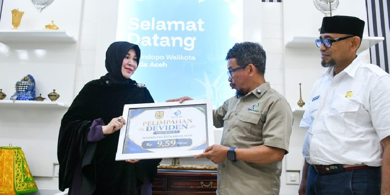 Perumdam Tirta Daroy Setor Dividen Rp9,59 Miliar ke Pemko Banda Aceh