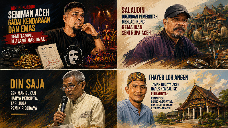 Saat Seniman Aceh Harus Menggadai Emas Demi Nama Daerah