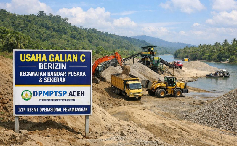 Hanya 7 Perusahaan Galian C di Bandar Pusaka dan Sekerak yang Memiliki Izin