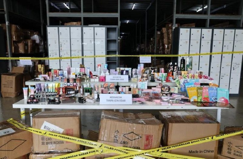 Dijual di E-commerce, BPOM Sita 2 Juta Kosmetik Impor Ilegal di Tangerang