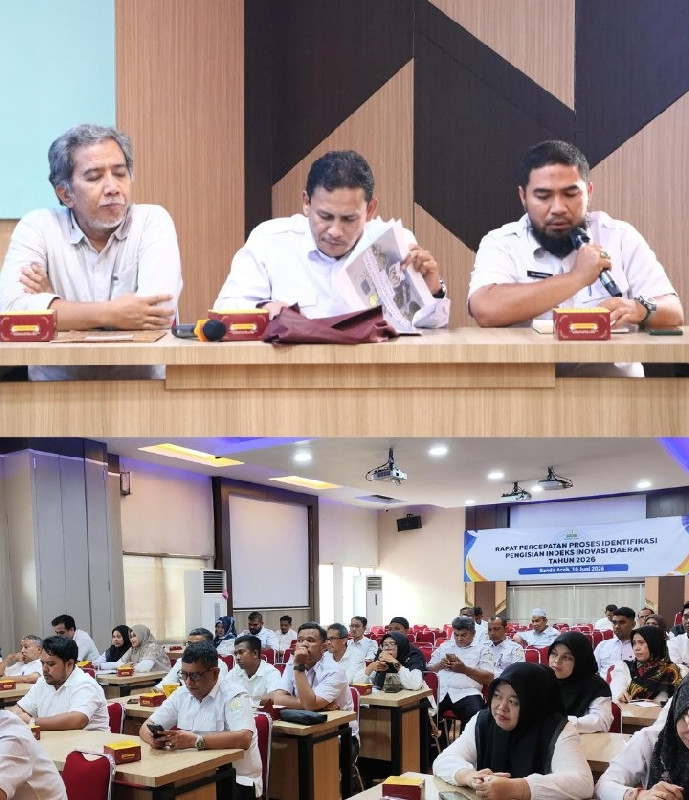 Bappeda Aceh Percepat Pengisian Indeks Inovasi Daerah 2026, Target Naik Peringkat Nasional