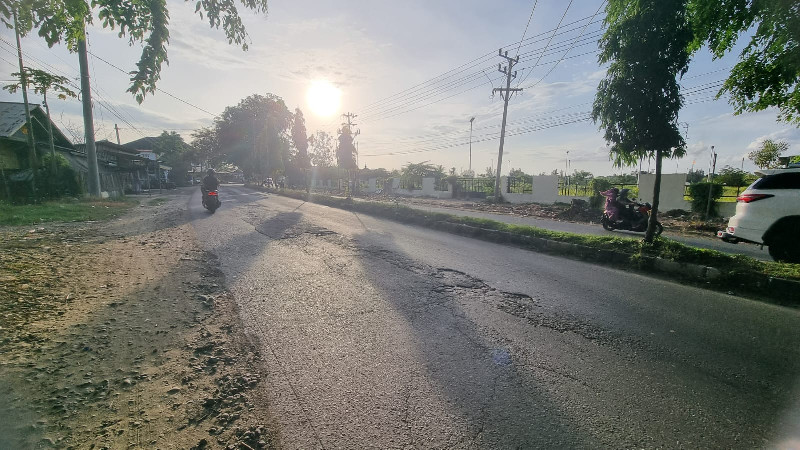 Jalan Nasional di Ring 1 Industri Lhokseumawe Rusak Bertahun-tahun, Warga Butuh Perbaikan