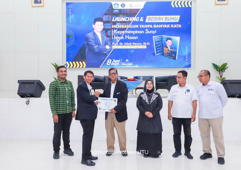 Kisah "Kepemimpinan Sunyi" Prof Ishak Hasan dalam Membangun UTU Resmi Dibukukan