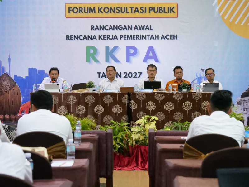 Bappeda Aceh Gelar Forum Konsultasi Publik Rancangan Awal RKPA 2027