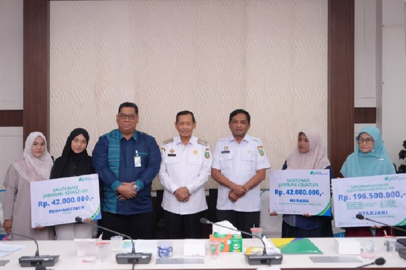 BPJS Ketenagakerjaan Cairkan Santunan Rp280,5 Juta untuk Keluarga Pekerja di Sabang