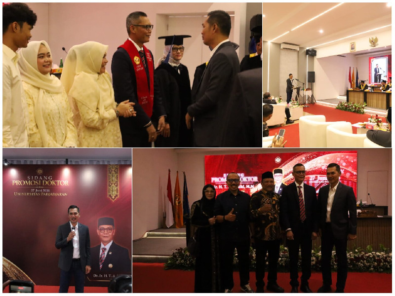 Sekda Aceh Hadiri Sidang Terbuka Promosi Doktor T.A. Khalid di Unpad Bandung