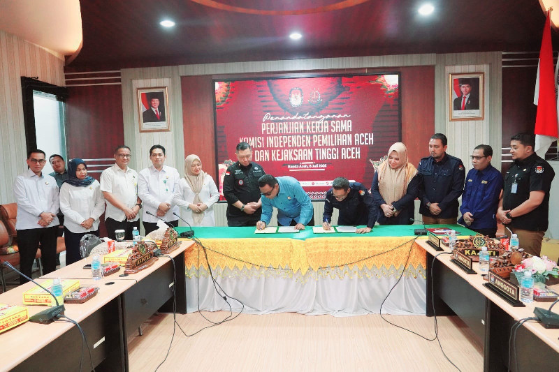 KIP Aceh Gandeng Kejati Perkuat Kepastian Hukum Penyelenggaraan Pemilu