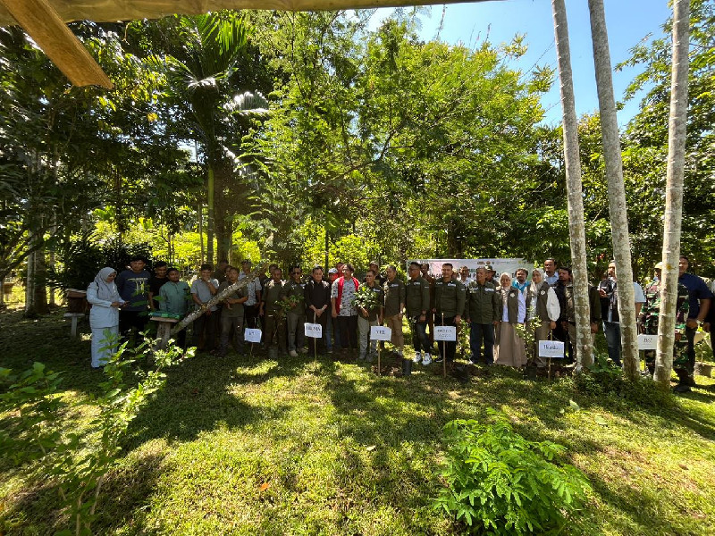 Sambut HKAN 2026, BKSDA Aceh Gelar Penanaman Pohon dan Panen Madu Trigona di Jantho