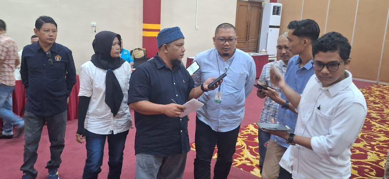 UKW PWI Aceh Hadirkan Riza Syahputra sebagai Narasumber Door Stop