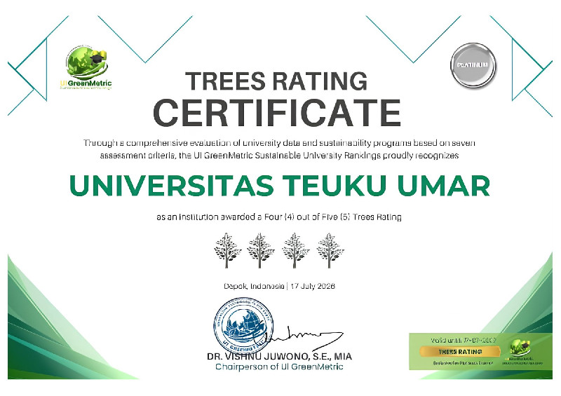 UTU Pertahankan Predikat Kampus Hijau Four Trees Rating 2026