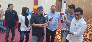 UKW PWI Aceh Hadirkan Riza Syahputra sebagai Narasumber Door Stop