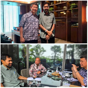 Mualem Bertemu Hashim, Dorong Investasi dan Hilirisasi Energi Aceh