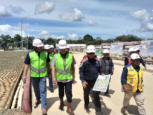 Bupati Nagan Raya Tinjau Sekolah Rakyat, Pembangunan Capai 80 Persen
