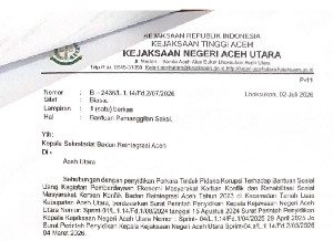 Kejari Aceh Utara Panggil Pejabat BRA Terkait Dugaan Korupsi Dana Bansos Korban Konflik