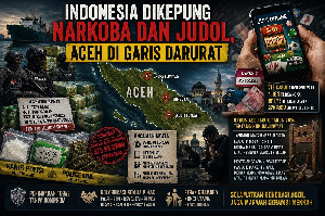Indonesia Dikepung Narkoba dan Judol, Aceh di Garis Darurat