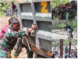 Menembus Medan Ekstrem, TNI Pikul Material Jembatan Demi Warga Pedalaman Gayo Lues