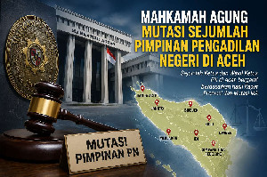 MA Mutasi Sejumlah Pimpinan Pengadilan Negeri di Aceh, Ini Daftarnya