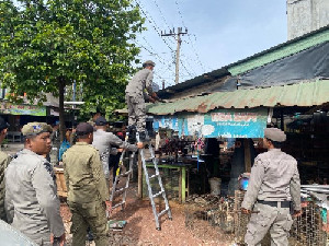 Penataan Pasar Induk Lambaro Berlanjut, Pemkab Aceh Besar Bongkar Lagi Bangunan Liar