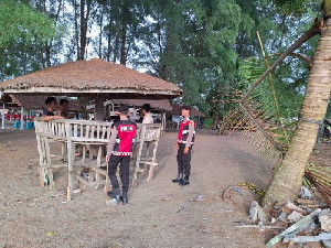 Polres Aceh Barat Patroli di Lokasi Wisata, Pastikan Libur Akhir Pekan Aman Nyaman