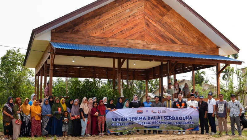 Bakrie Amanah dan PGE Resmikan Balai Serbaguna untuk Desa Lubok Pusaka Aceh Utara