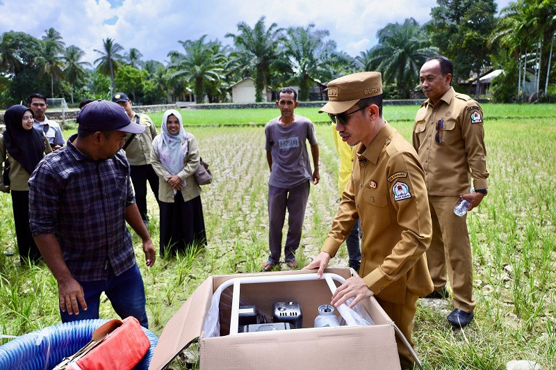 Sawah Mengering, Tarmizi Kejar Penyelesaian Irigasi Lhok Guci
